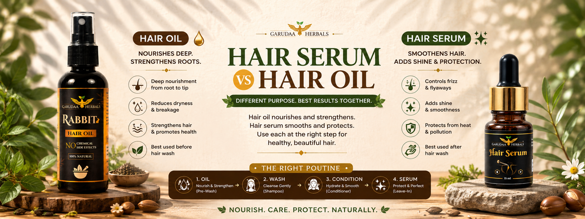Hair Serum vs Hair Oil: What’s the Difference and When Should You Use Each?