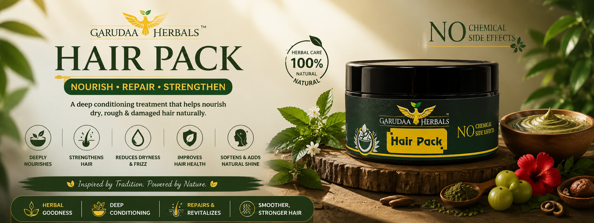 Herbal Hair Pack & Natural Hair Mask | Garudaa Herbals