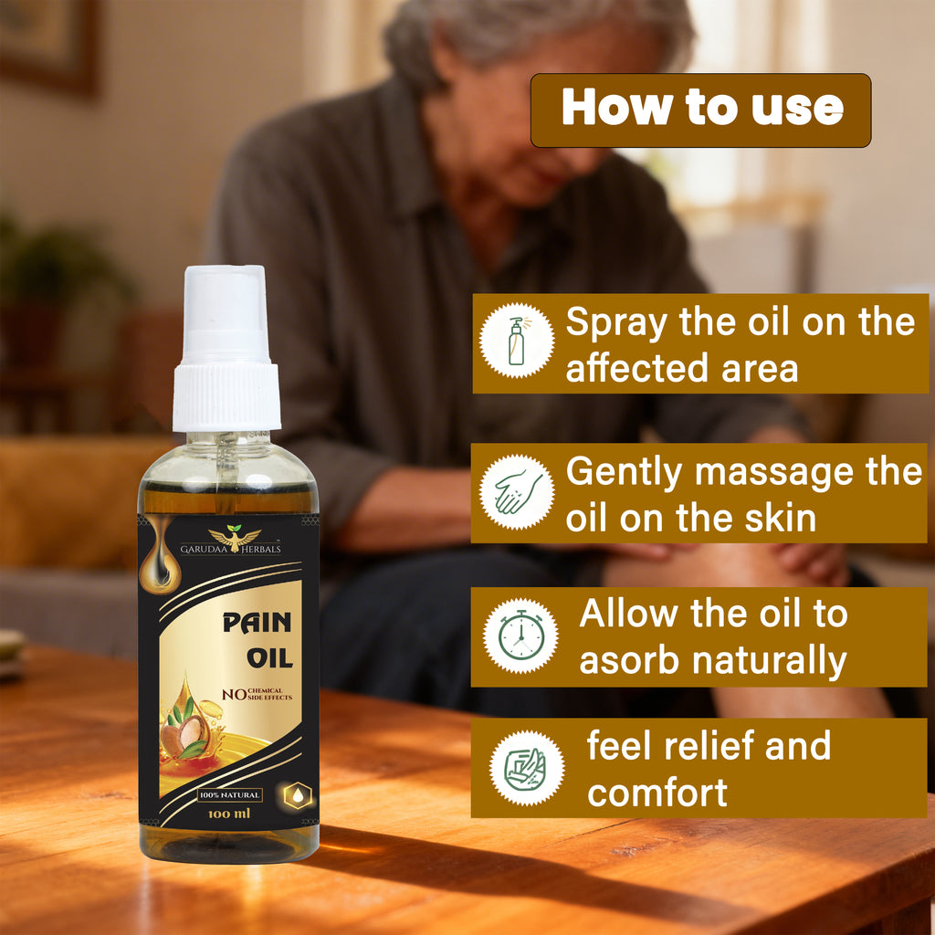 Ayurvedic Pain Relief Oil – Joint & Muscle Comfort Support