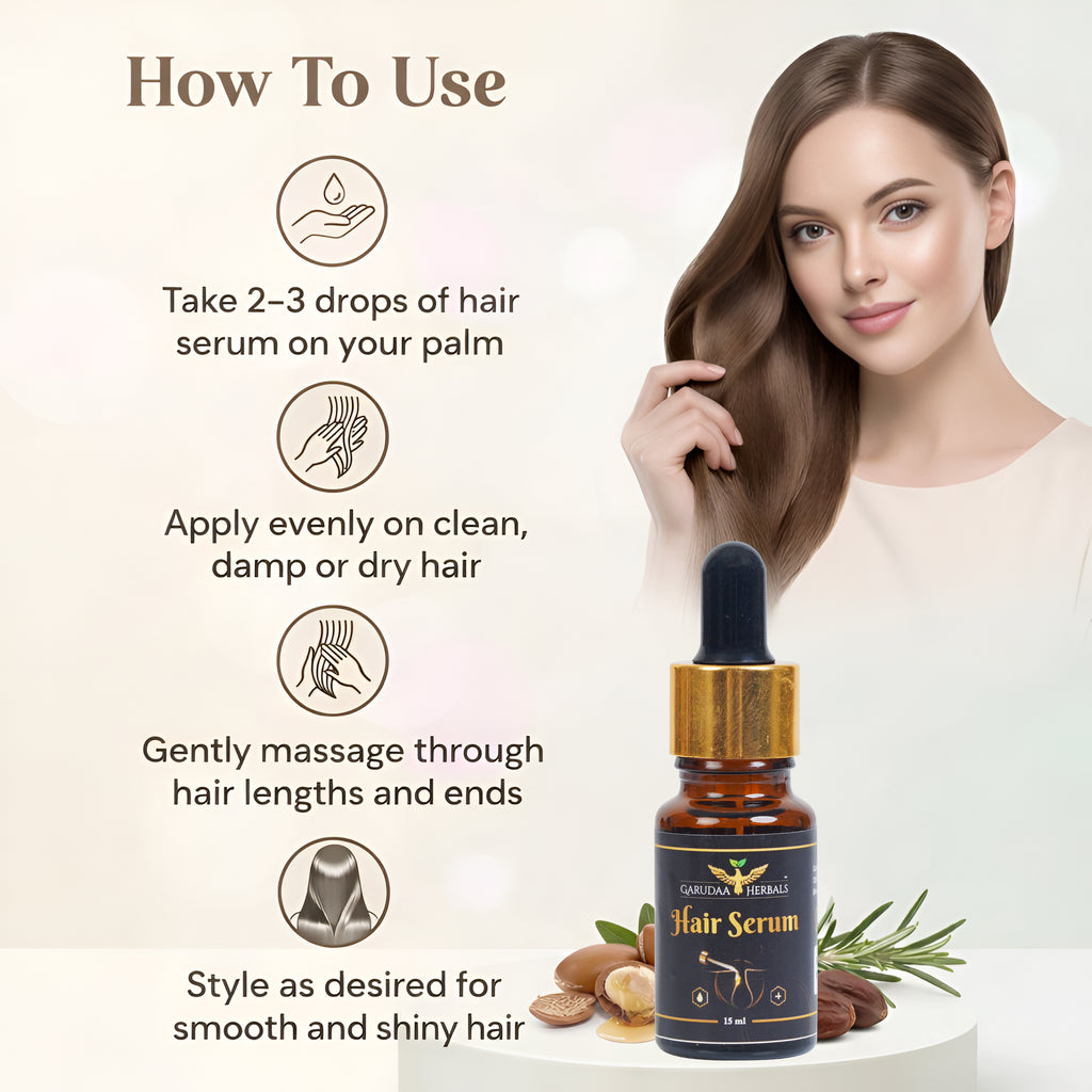 Herbal Hair Serum – Smoothness & Frizz Control Support
