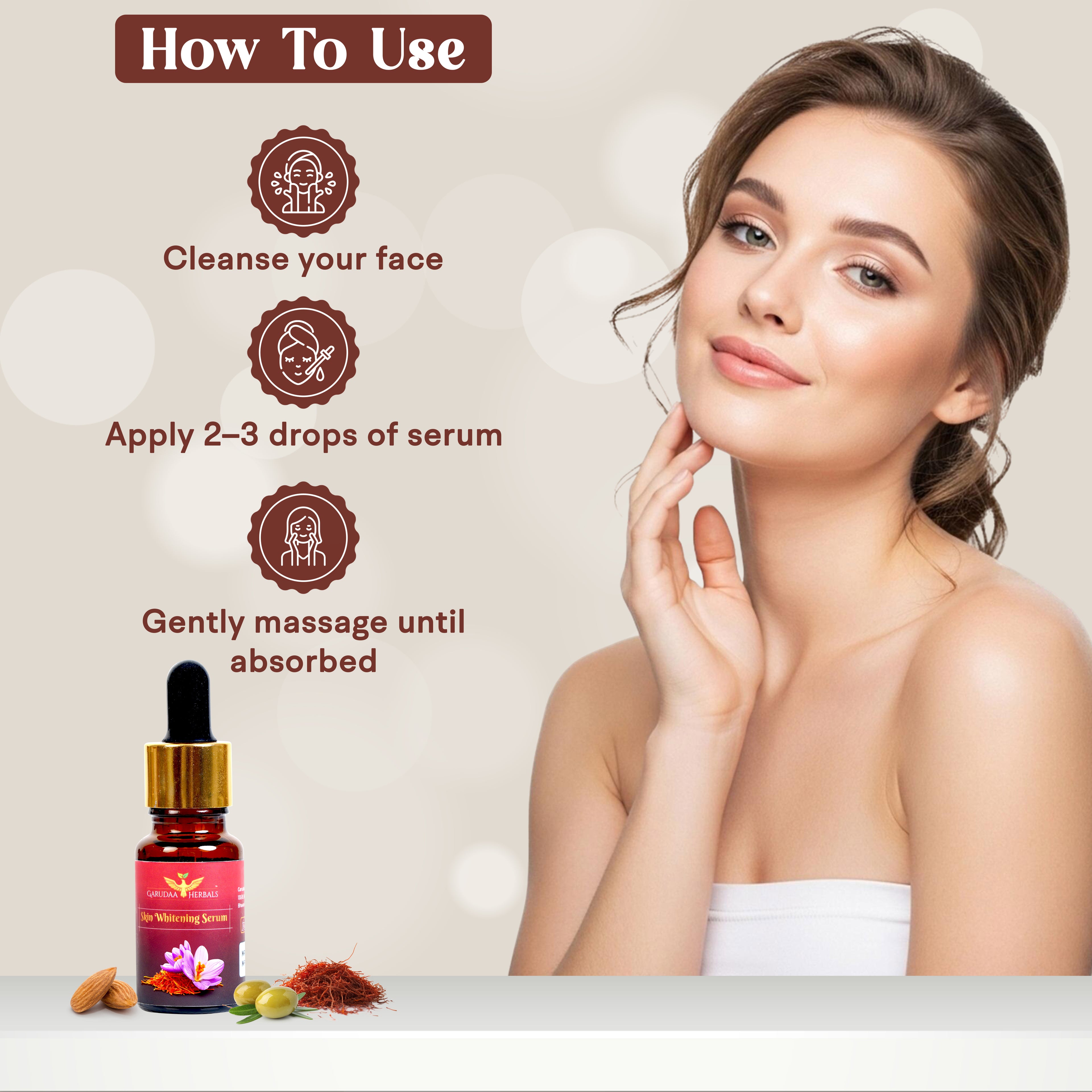 Herbal Skin Whitening Serum – Brightness & Glow Support