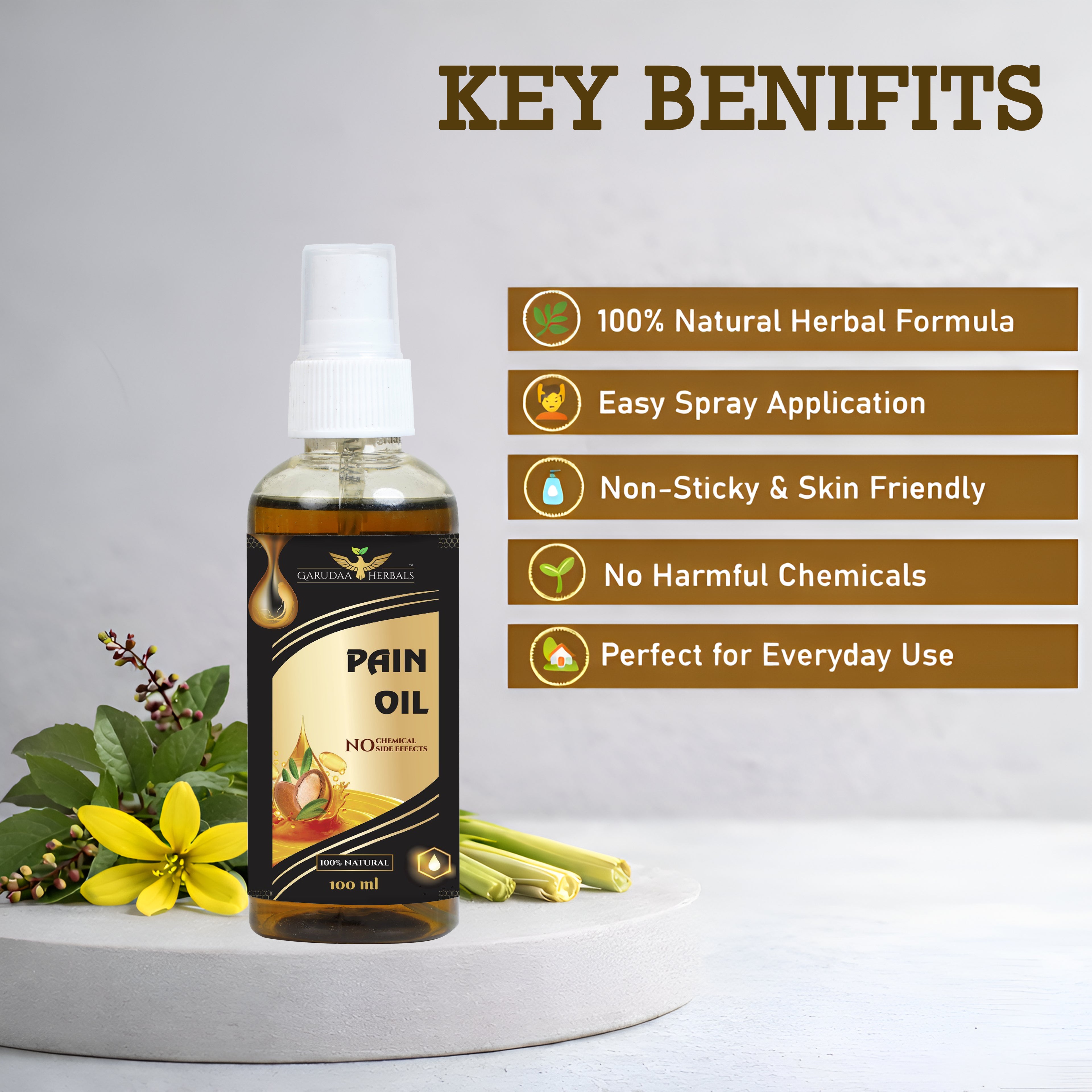 Ayurvedic Pain Relief Oil – Joint & Muscle Comfort Support