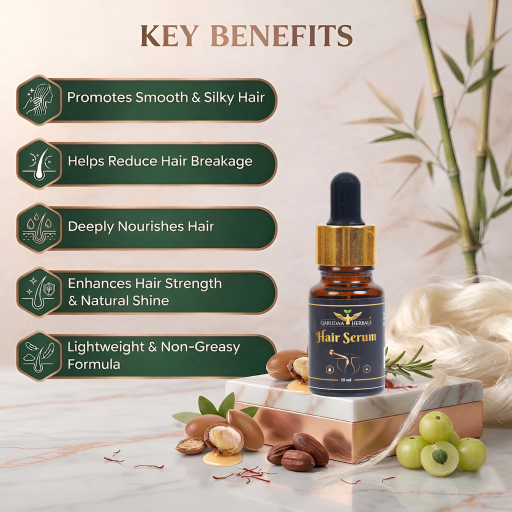 Herbal Hair Serum – Smoothness & Frizz Control Support