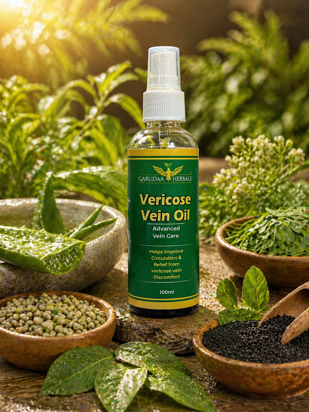 Varicose Vein Herbal Oil – Leg Comfort & Circulation Support