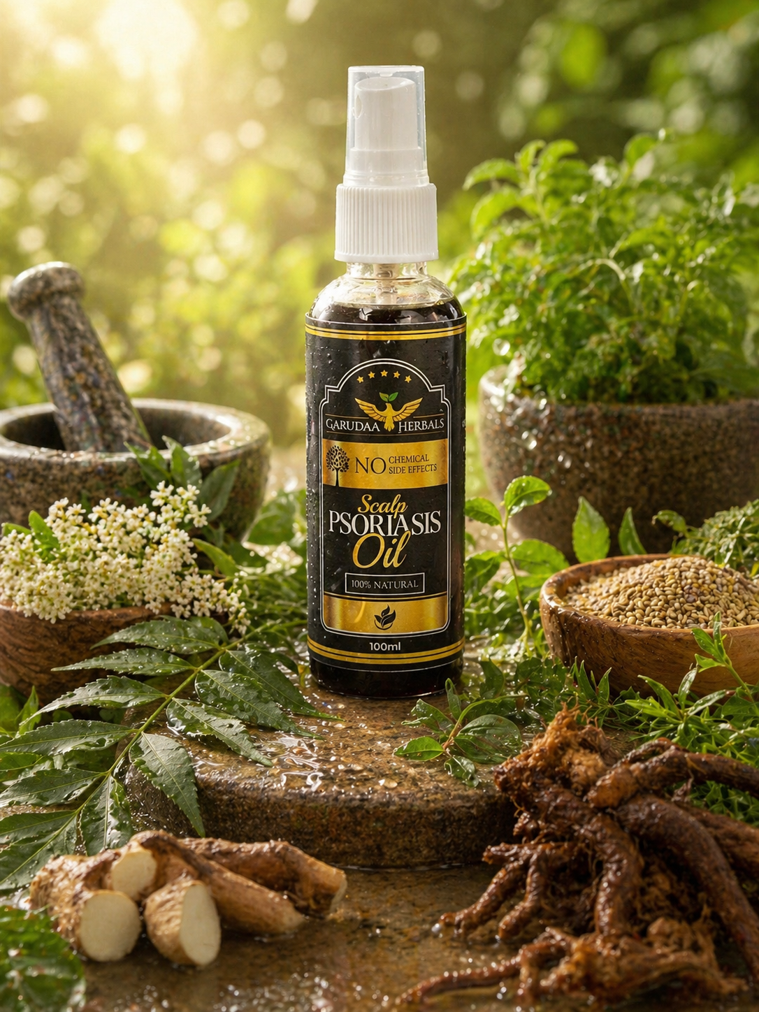 Scalp Psoriasis Herbal Oil – Scalp Comfort & Care Support