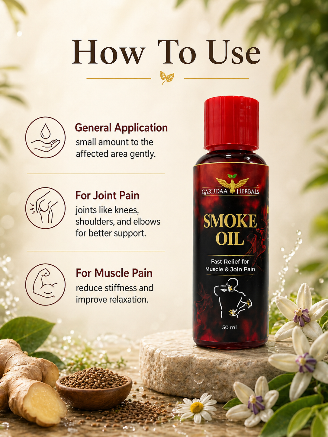 Smoke Oil – Natural Joint & Muscle Relief - Muscle Pain