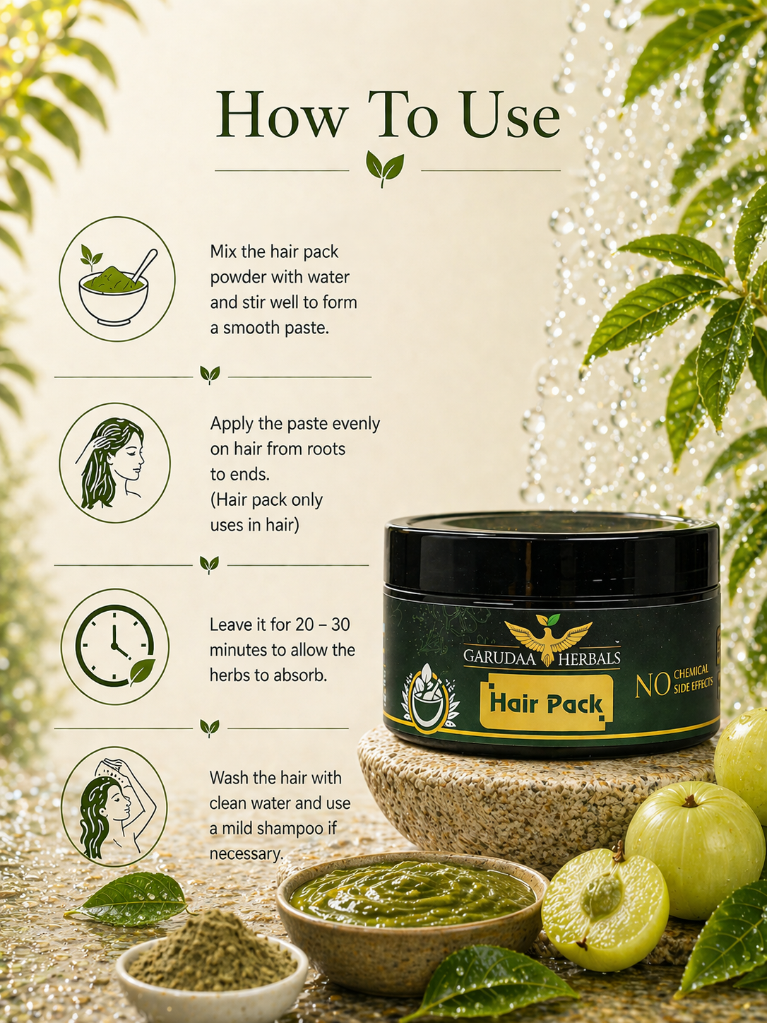 Herbal Hair Pack – Natural Nourishment & Hair Strength Support
