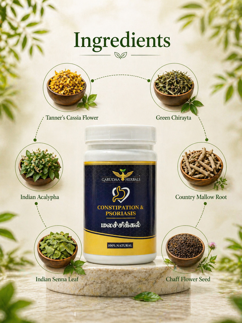 Constipation Relief Herbal Powder – Digestive Wellness Support