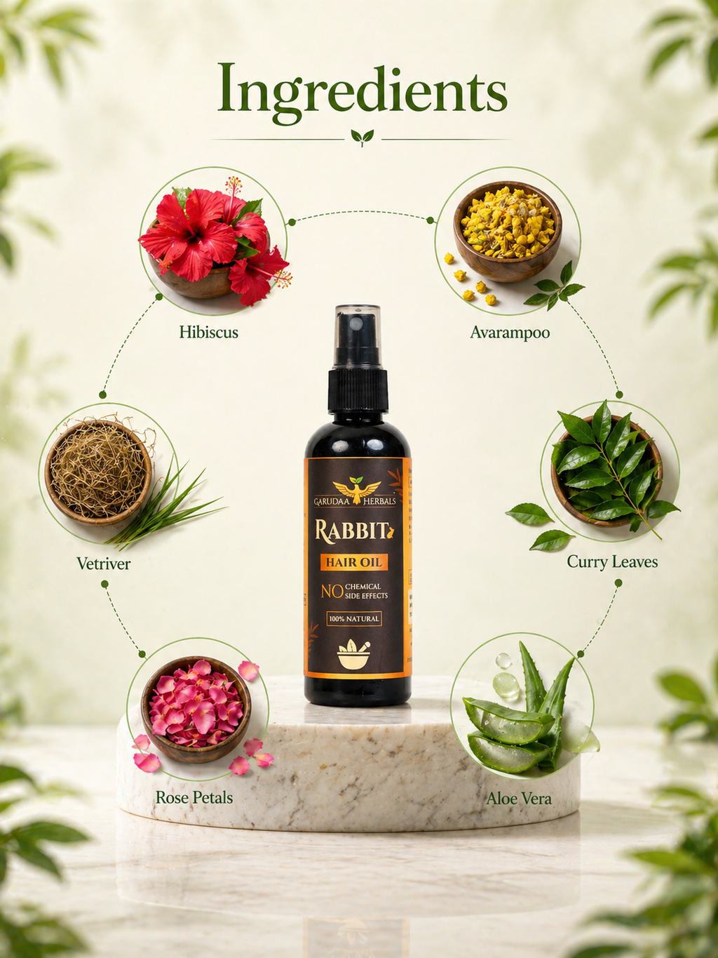 Rabbit Hair Oil – Scalp Nourishment & Strength Support