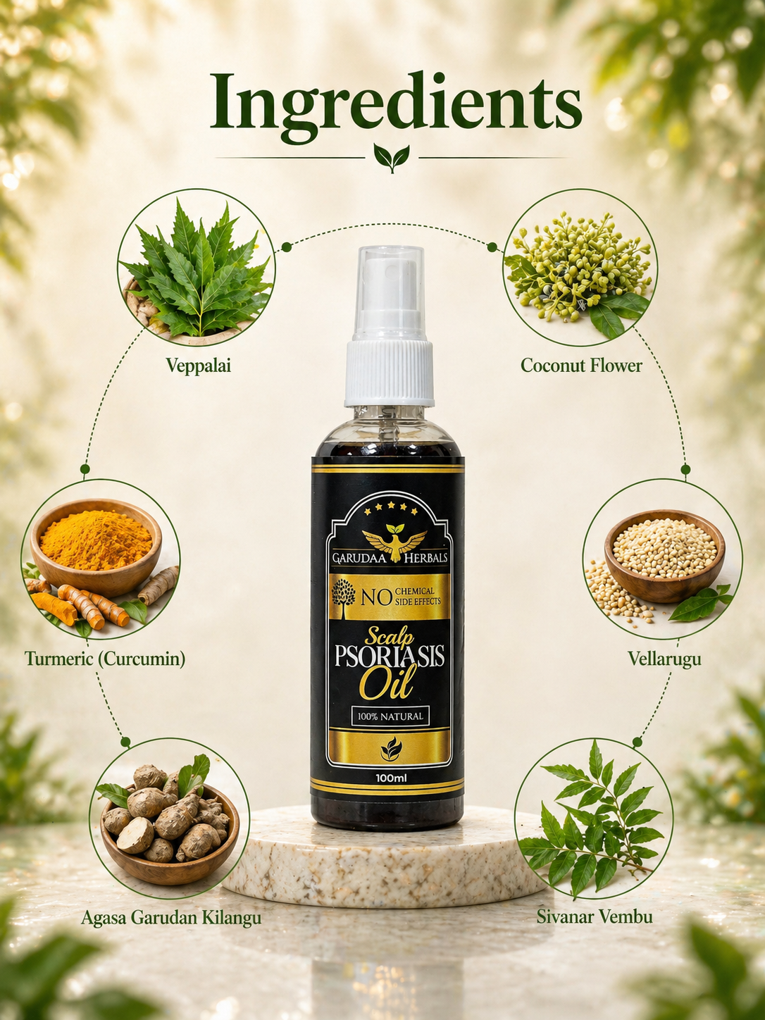 Scalp Psoriasis Herbal Oil – Scalp Comfort & Care Support
