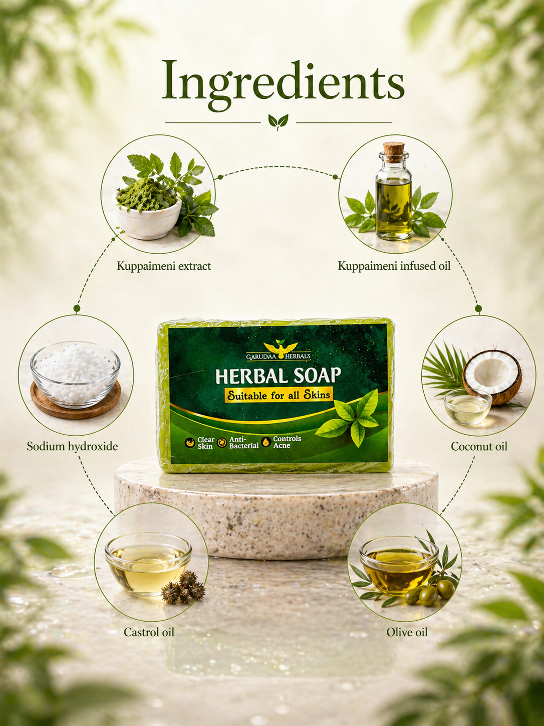 Kuppaimeni Herbal Soap – Natural Skin Cleansing & Care